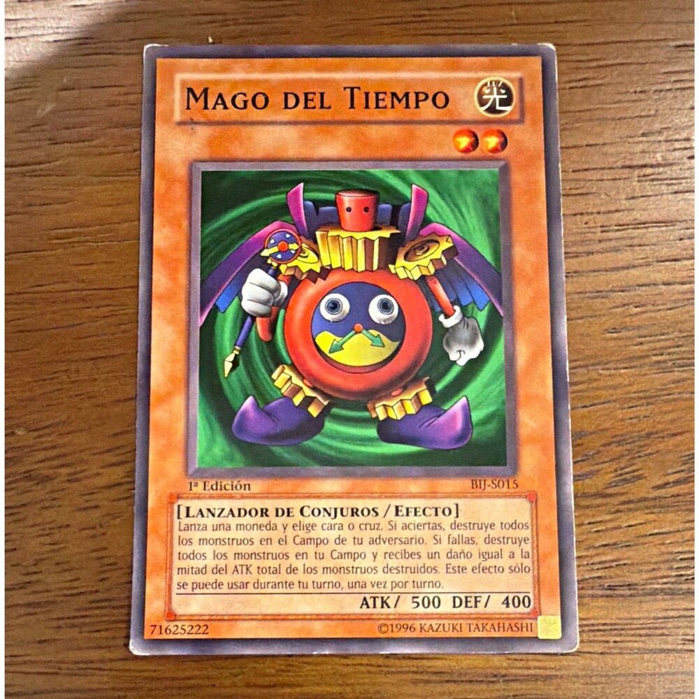 Konami Yu-Gi-Oh! TCG Time Wizard Mago del Tiempo BJI-S015 1st Ed Spanish